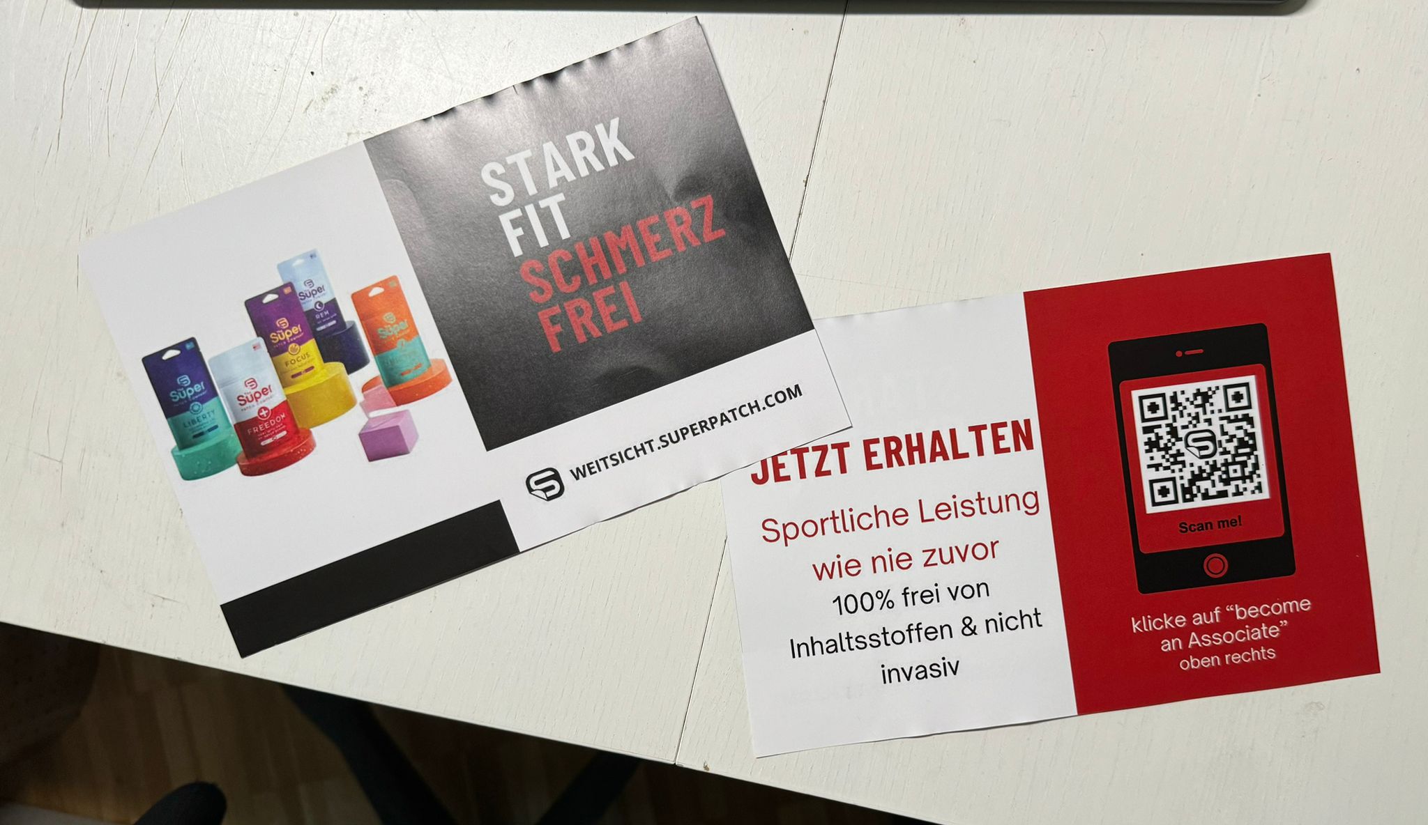 Flyergestaltung und Druck für Simon von Superpatch Appenzell