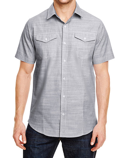 BU9247 Woven Texture Shirt | Burnside