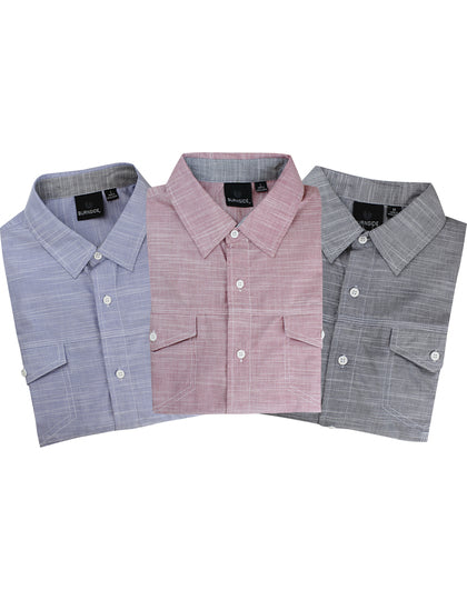 BU9247 Woven Texture Shirt | Burnside