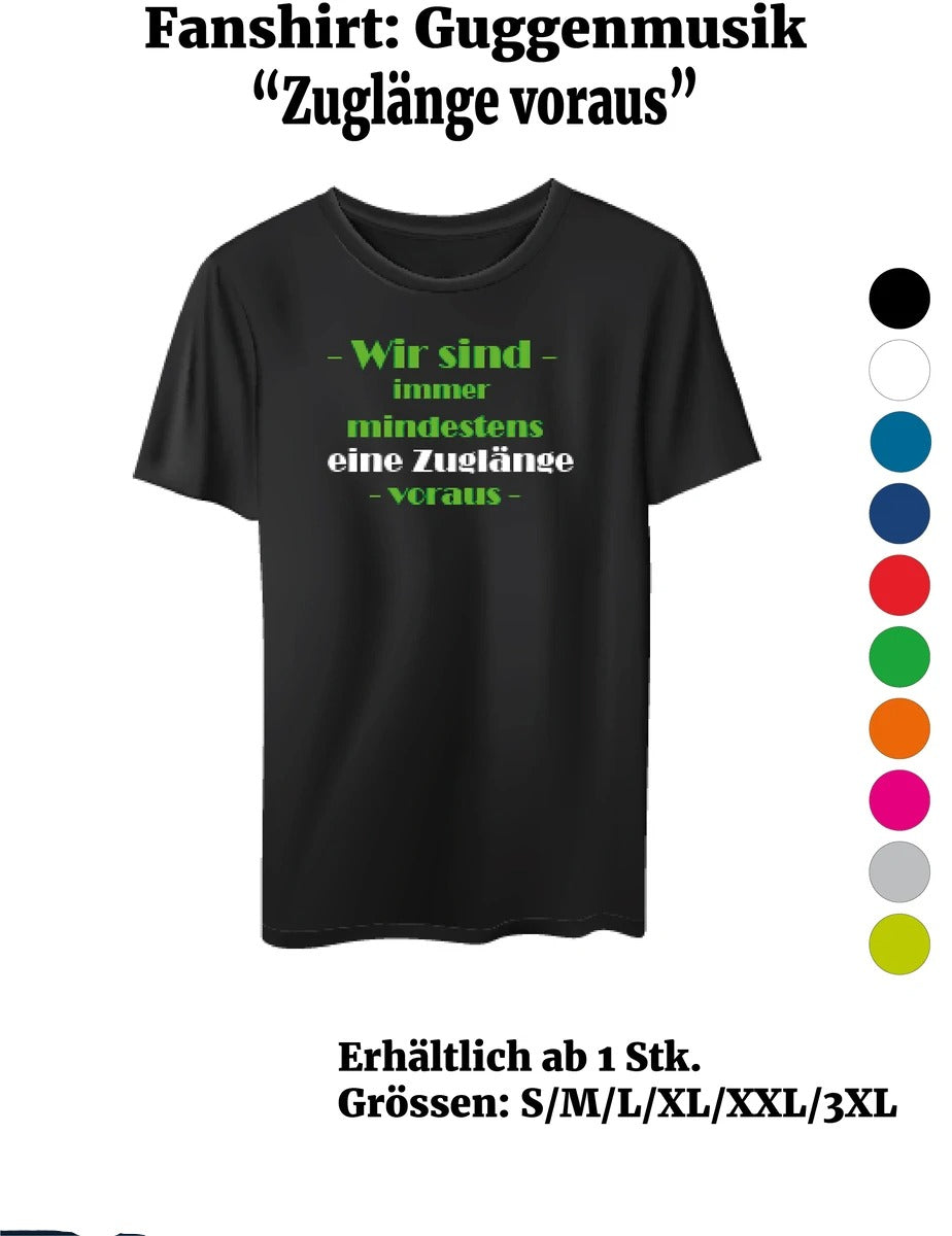 Fanshirt:Guggenmusik "Zuglänge voraus"