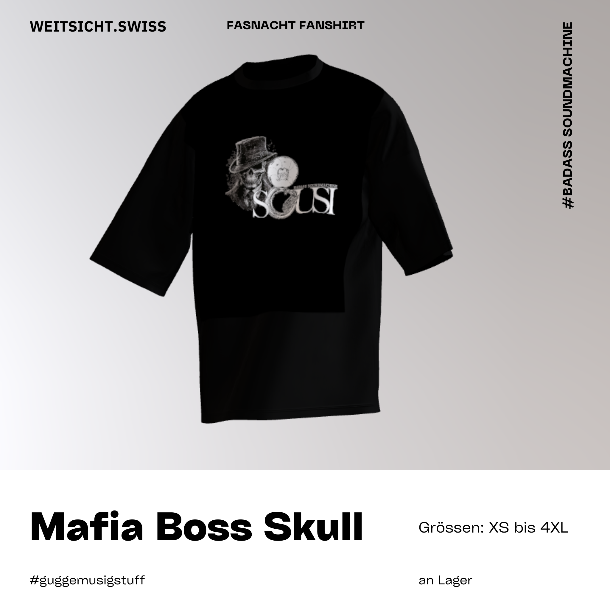 Sousi Badass Soundmachine: Mafia Boss Skull