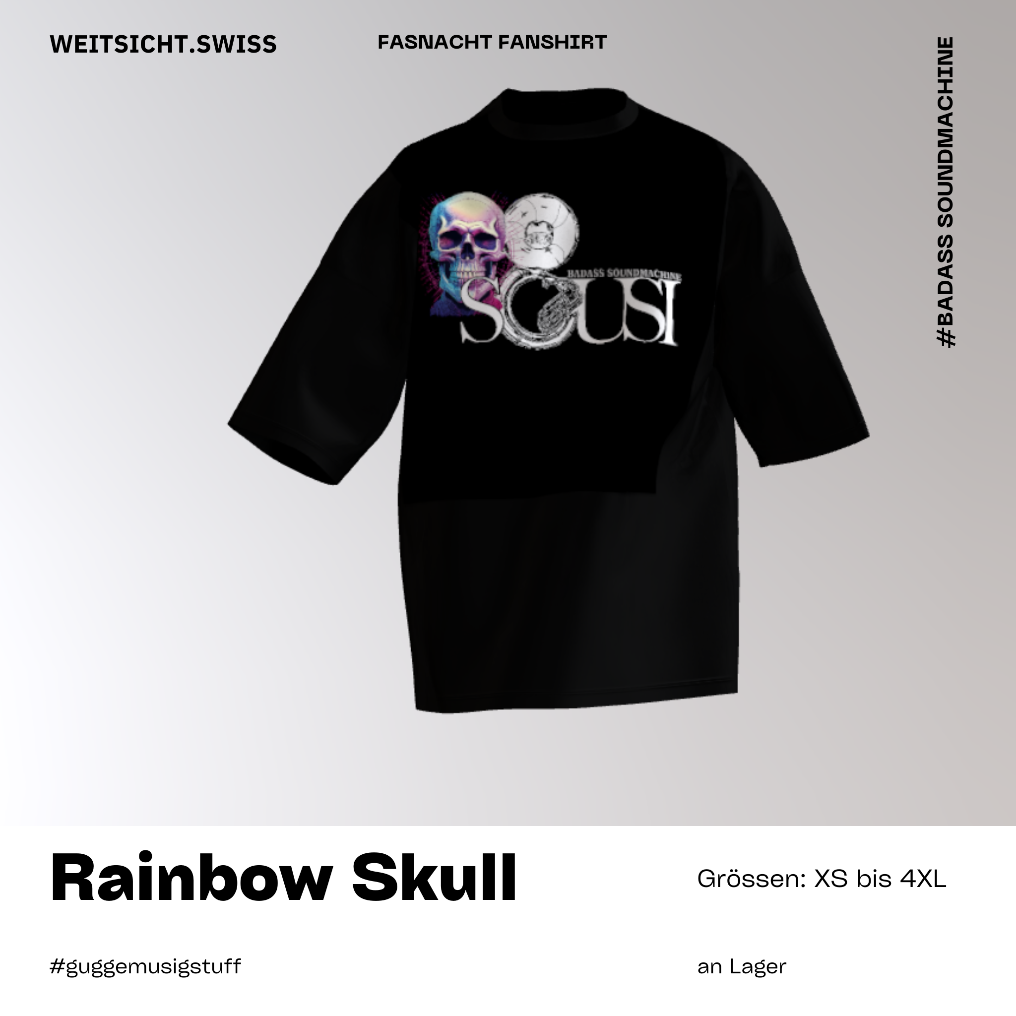 Sousi Badass Soundmachine: Rainbow Skull