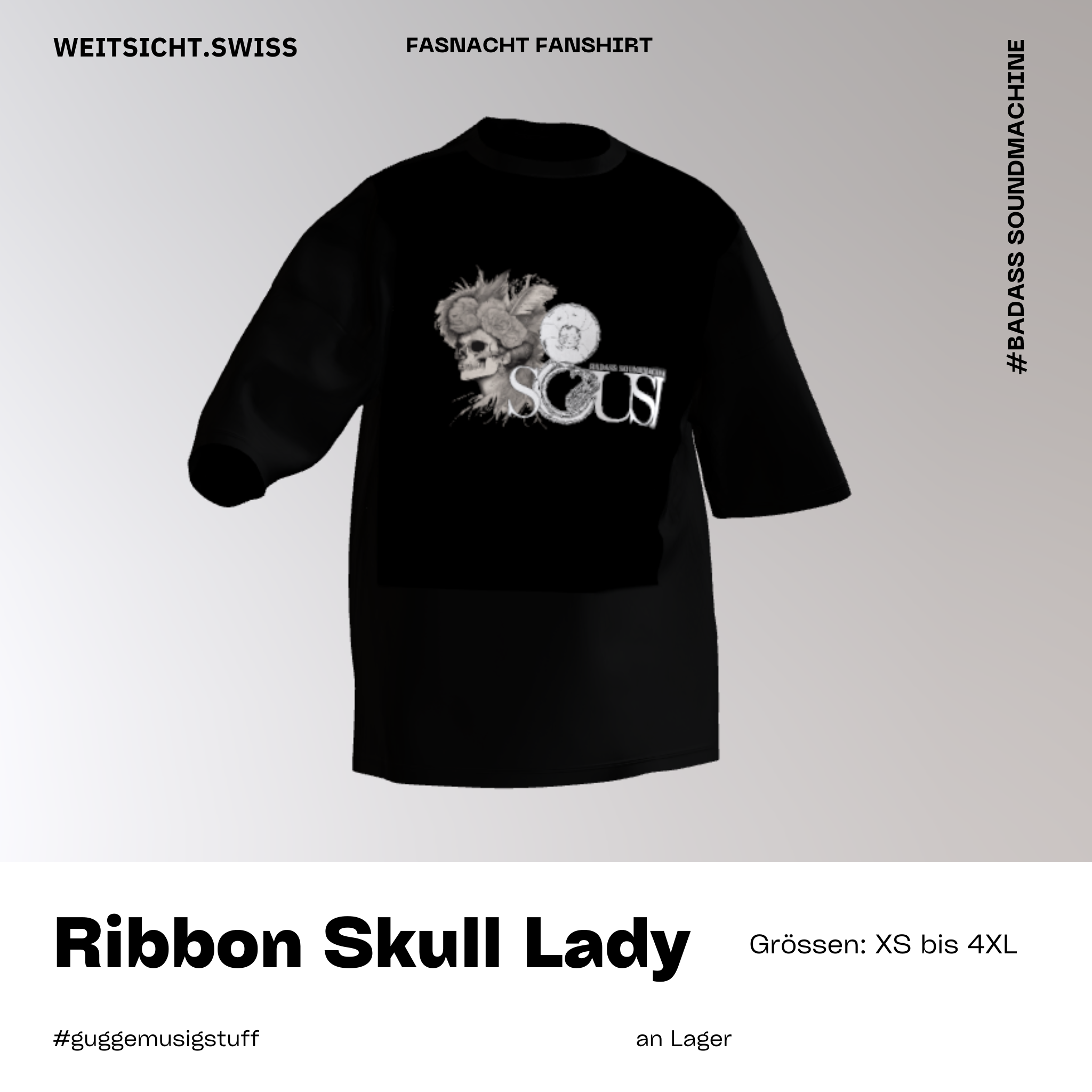 Sousi Badass Soundmachine: Ribbon Skull Lady