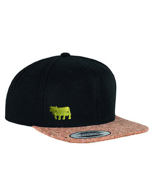 Swagalp DELUXE Cap Kork Snapback schwarz - Chüeli, gold