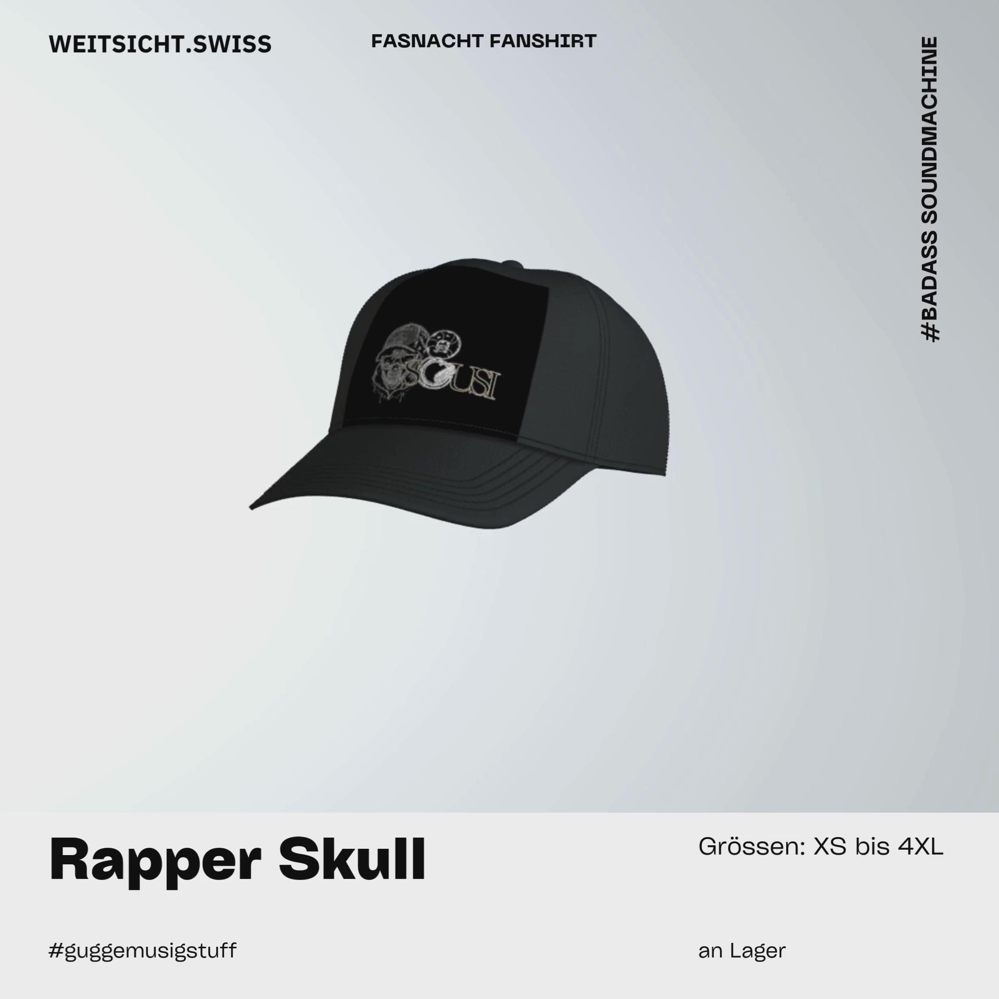 Cap Sousi Badass Soundmachine: Rapper Skull