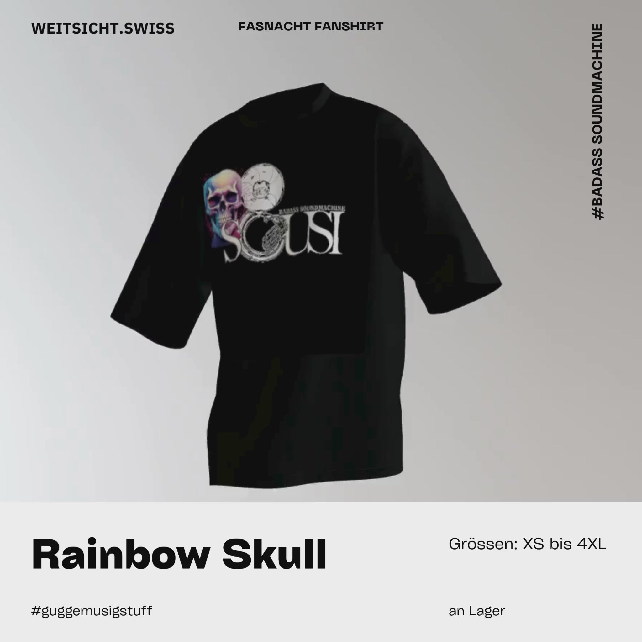 Sousi Badass Soundmachine: Rainbow Skull