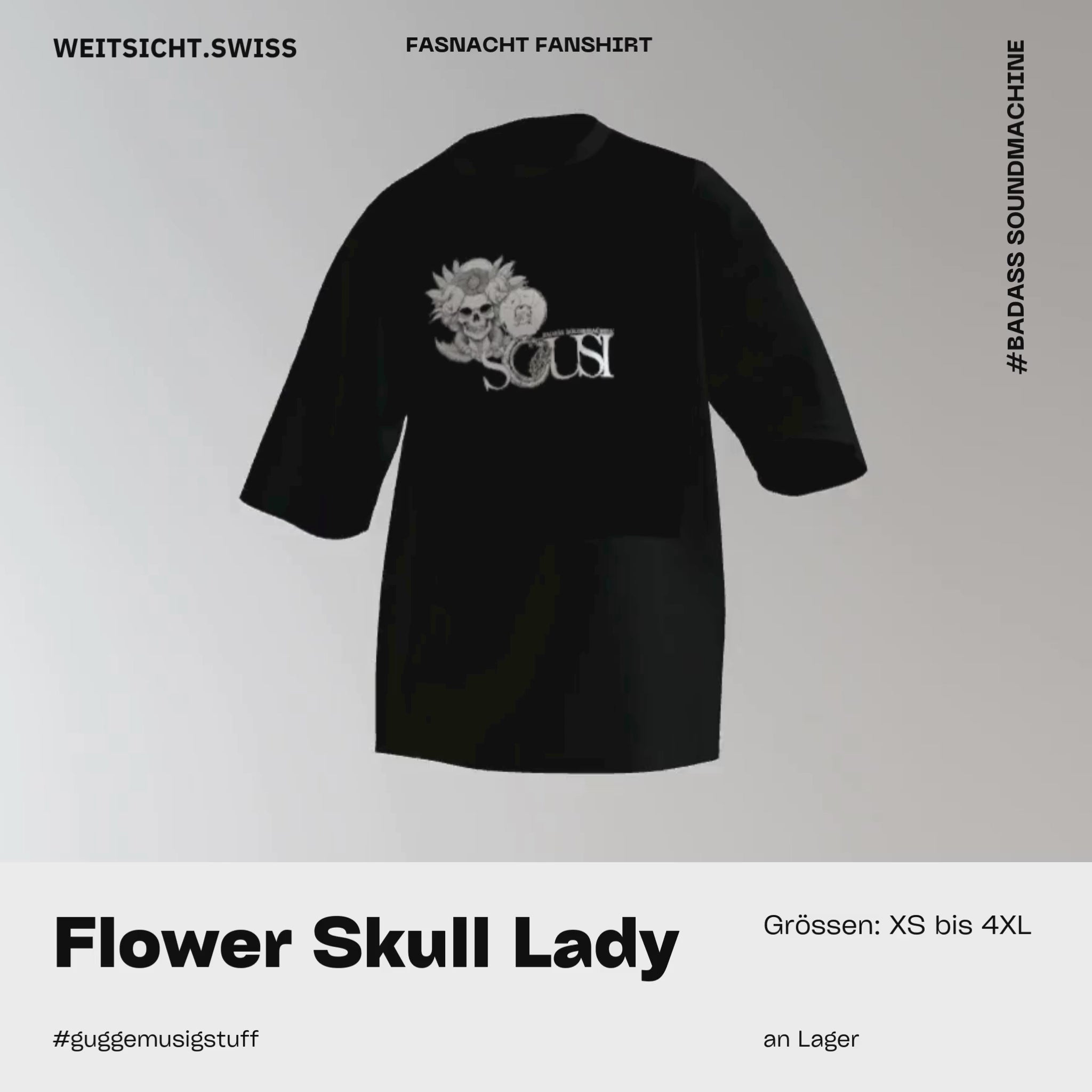 Sousi Badass Soundmachine: Flower Skull Lady